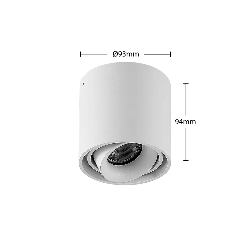 B-Ware Arcchio Downlight Walza dimmbar weiß Metall Ø 9 cm GU10 Deckenleuchte