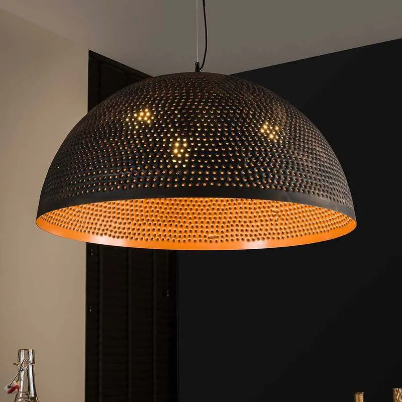 B-Ware Pendelleuchte Punchray aus Metall einflammig Deckenleuchte Hängeleuchte Lampe