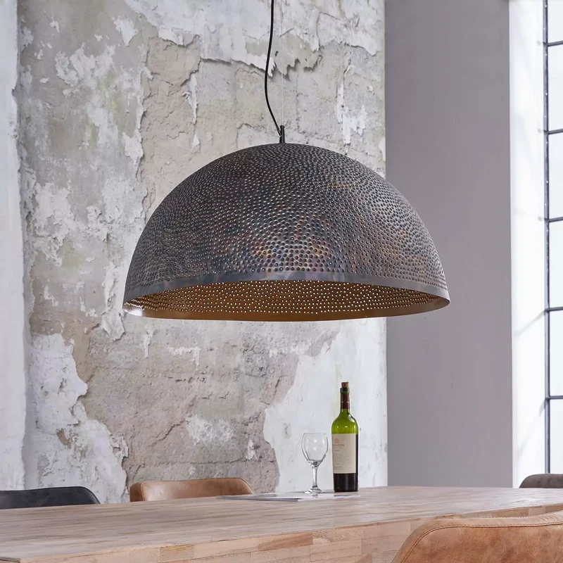 B-Ware Pendelleuchte Punchray aus Metall einflammig Deckenleuchte Hängeleuchte Lampe