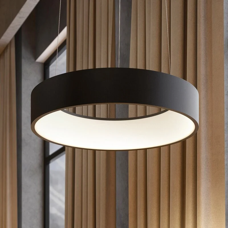 B-Ware Arcchio Pendelleuchte Hängelampe LED Aleksi schwarz Eisen Kunststoff dimmbar877