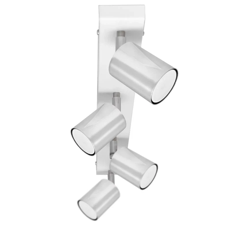 B-Ware Deckenlampe Tune II weiß/chrom Metall 4-flammig länglich Deckenleuchte Lampe