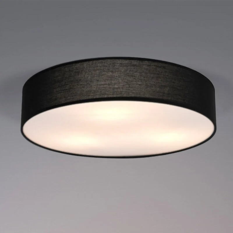 B-Ware OSRAM Deckenleuchte Lampe Leuchte ORBIS PARIS schwarz Textil E27 runde Form
