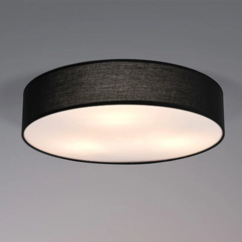 B-Ware OSRAM Deckenleuchte Lampe Leuchte ORBIS PARIS schwarz Textil E27 runde Form