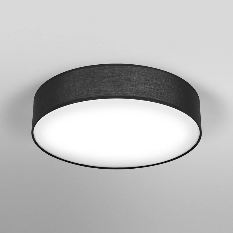 B-Ware OSRAM Deckenleuchte Lampe Leuchte ORBIS PARIS schwarz Textil E27 runde Form