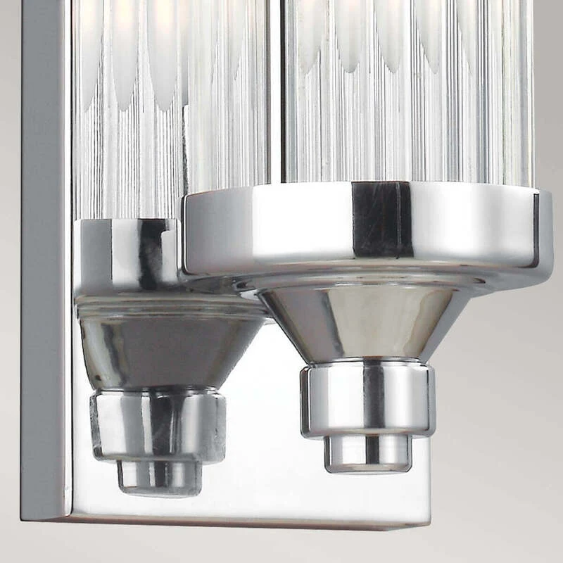 B-Ware Elstead Wandleuchte Wandlampe G9 LED Paulson Chrom Badezimmerleuchte IP44 Lampe