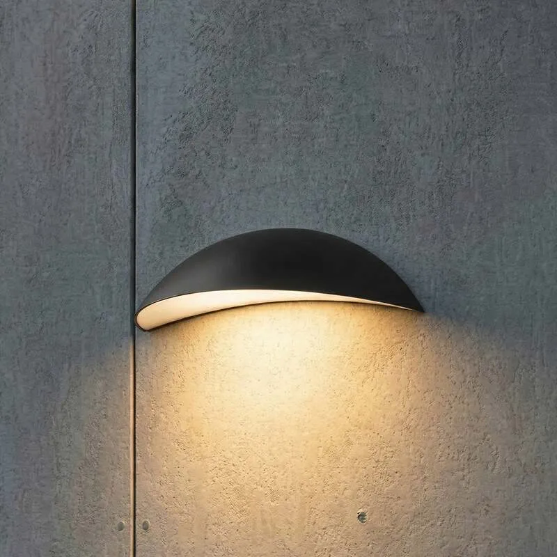 B-Ware Lindby Außenwandleuchte Gartenleuchte Zerino LED Wandleuchte schwarz 34,5cm IP54