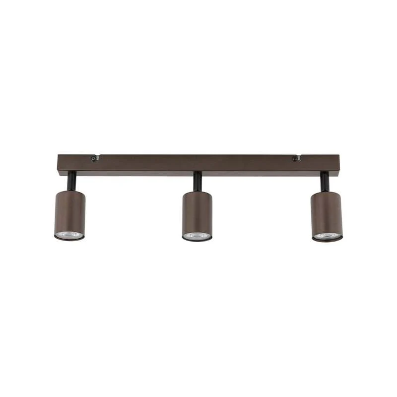 B-Ware TK Lighting Deckenstrahler Top dimmbar 3-flammig GU10 Stahl dunkelbraun 60cm