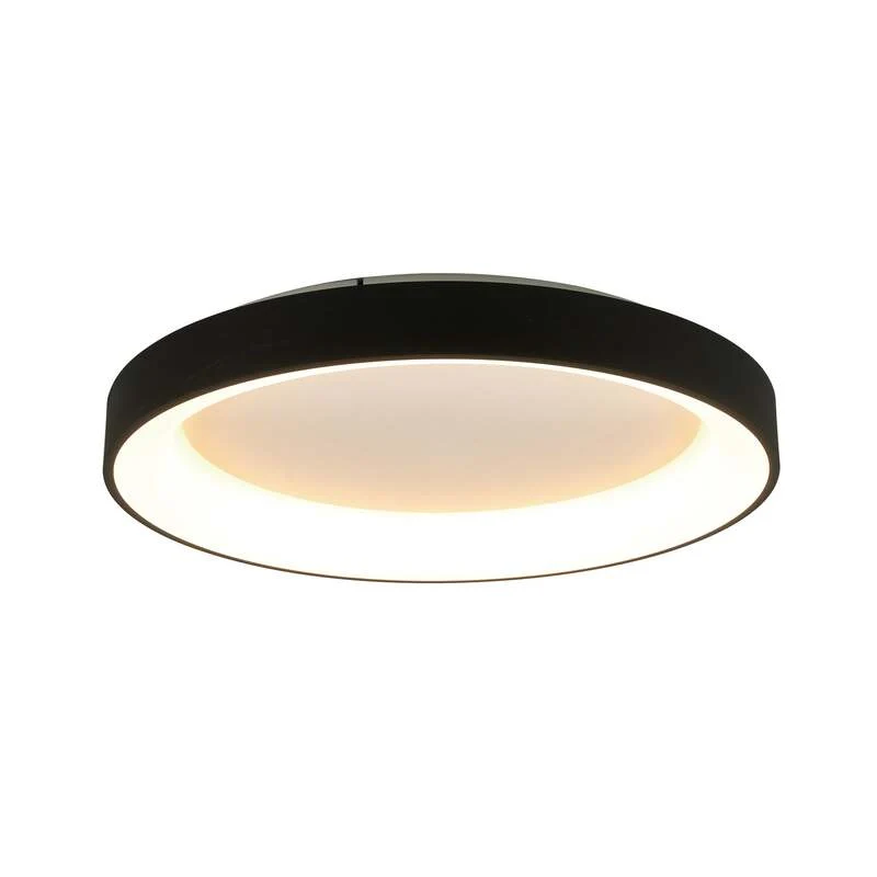 B-Ware Mantra Iluminación Deckenlampe Niseko II LED Lampe dimmbar schwarz Ø50cm CCT