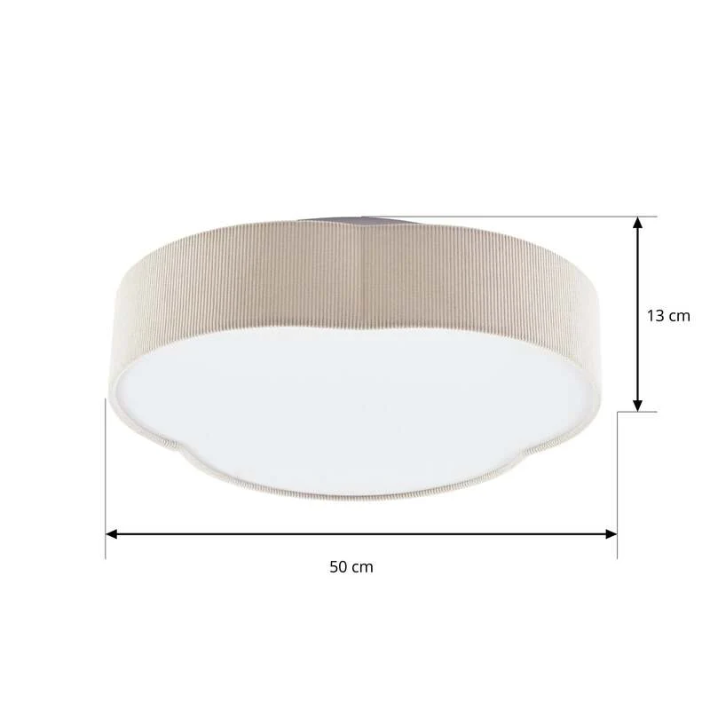 B-Ware Lindby Deckenleuchte Winona LED Lampe dimmbar CCT creme 48x46cm IP20 2300lm