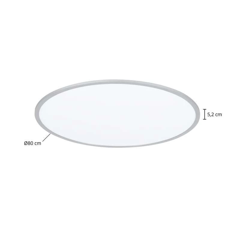 B-Ware Lindby Deckenlampe Deckenleuchte LED Lampe Narima silber Fernbedienung dimm222
