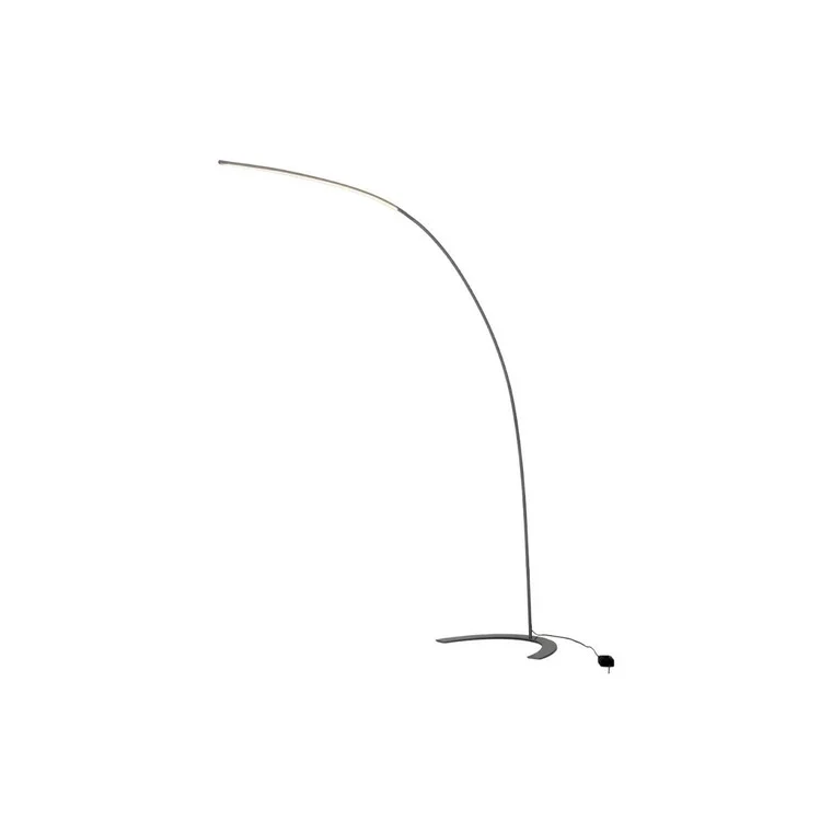B-Ware Lindby Stehlampe Bogenlampe Danua LED silber Metall Leselampe Wohnzimmer