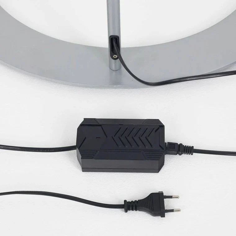 B-Ware Lindby Stehlampe Bogenlampe Danua LED silber Metall Leselampe Wohnzimmer