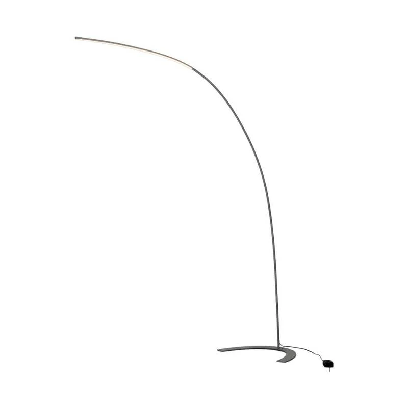 B-Ware Lindby Stehlampe Bogenlampe Danua LED silber Metall Leselampe Wohnzimmer