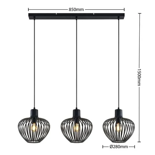 B-Ware Lindby Deandre Hängeleuchte Hängelampe Pendellampe Pendelleuchte Lampe LED
