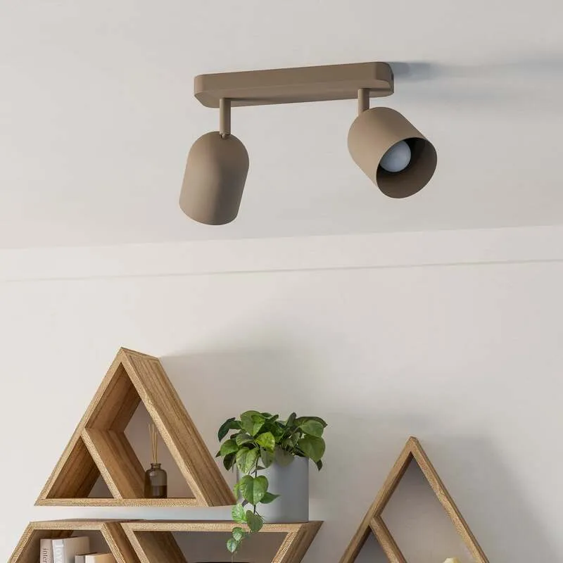 B-Ware Eglo Deckenstrahler Tilston LED Strahler dimmbar Stahl beige 28x8 Leuchte Lampe