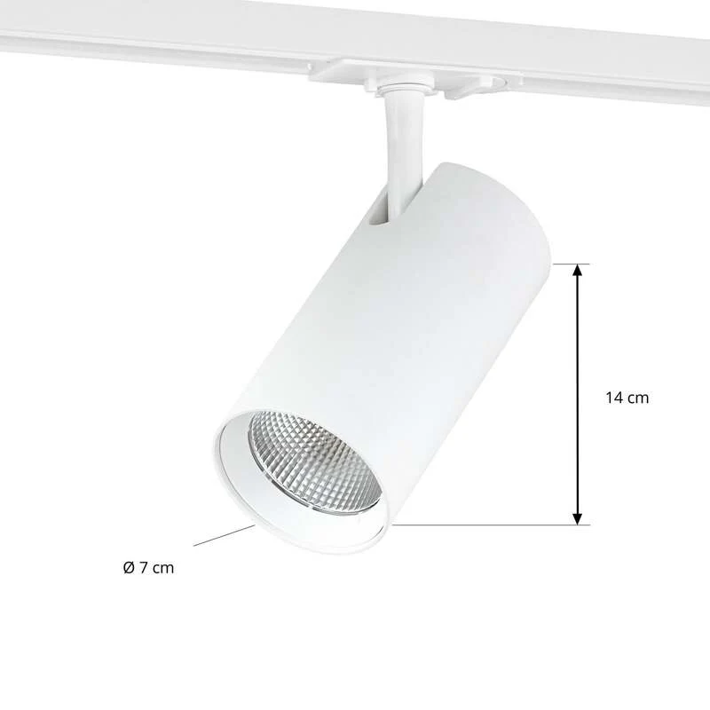 B-Ware Lindby LED Schienen Spot Linaro dimmbar Aluminium CCT 3000K bis 5700K weiß Ø7cm