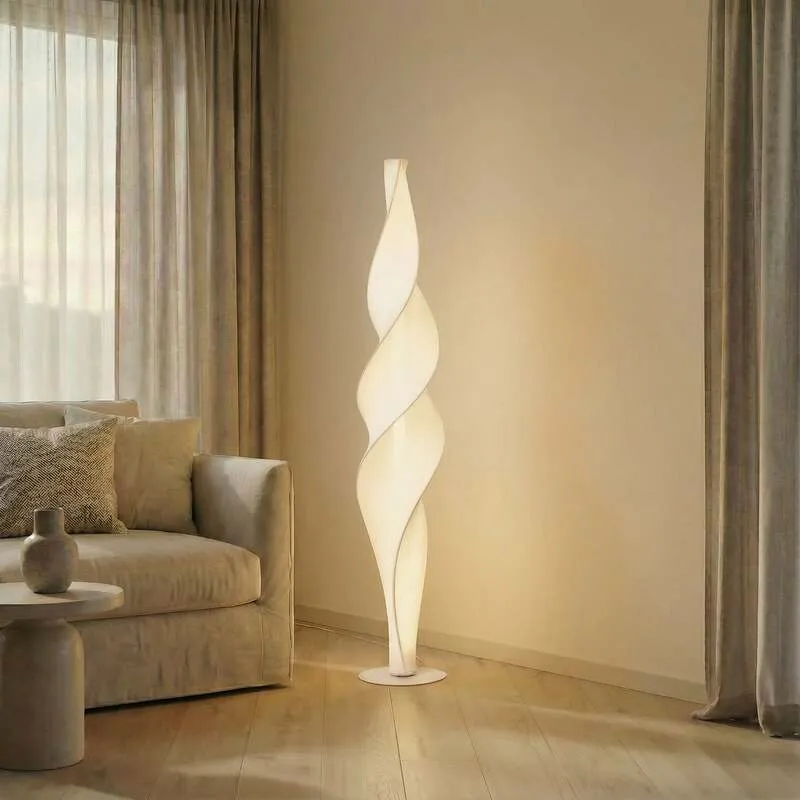 B-Ware Lucande Stehleuchte Lampe Novelle LED dimmbar CCT 137cm weiß Kunststoff Stahl