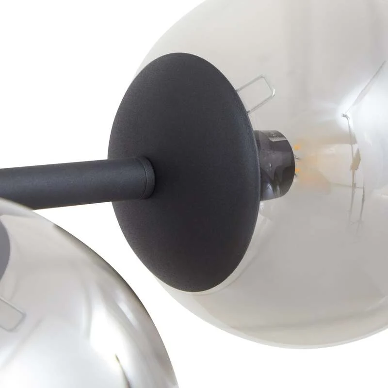 B-Ware Lindby Pendelleuchte Hängeleuchte Isamer LED Lampe dimmbar rauchgrau 130cm