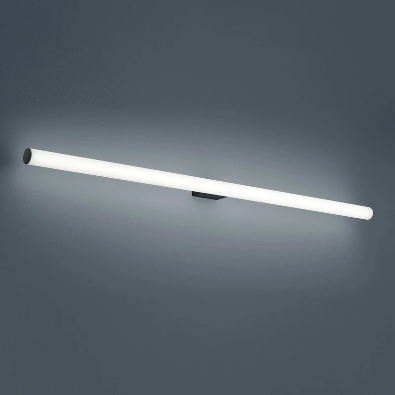 B-Ware Helestra Spiegelleuchte Badleuchte LED Loom schwarz 120 cm warmweiß Acryl Metall