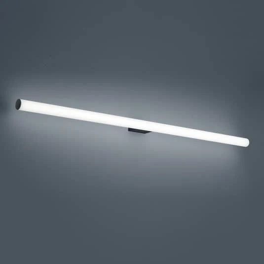 B-Ware Helestra Spiegelleuchte Badleuchte LED Loom schwarz 120 cm warmweiß Acryl Metall