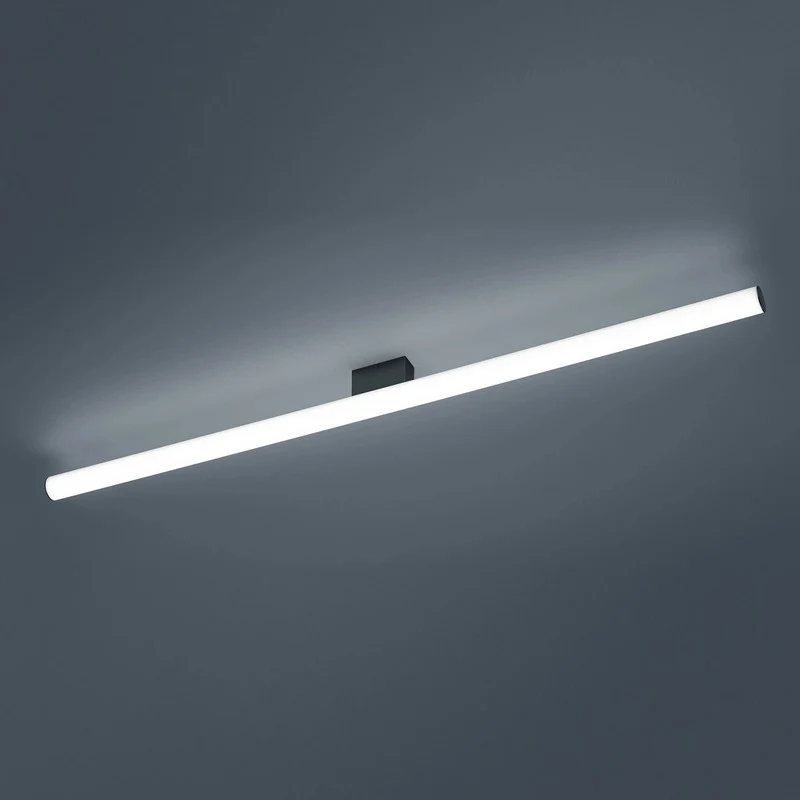 B-Ware Helestra Spiegelleuchte Badleuchte LED Loom schwarz 120 cm warmweiß Acryl Metall