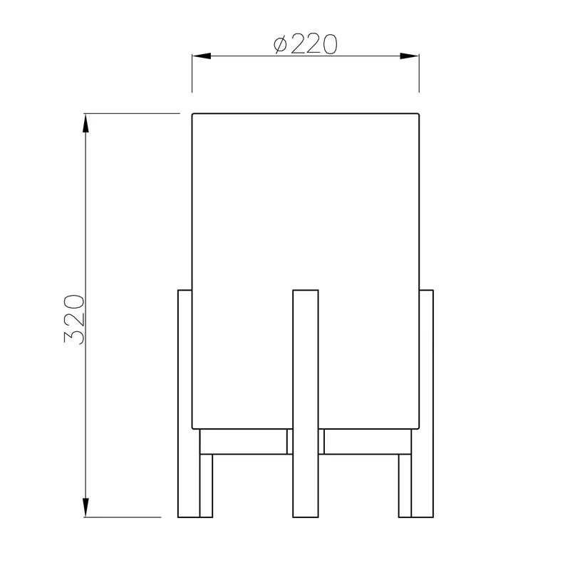 B-Ware Näve Tischleuchte 3193 Tischlampe Tischlicht Leuchte Holz Leinentextil Höhe 32cm
