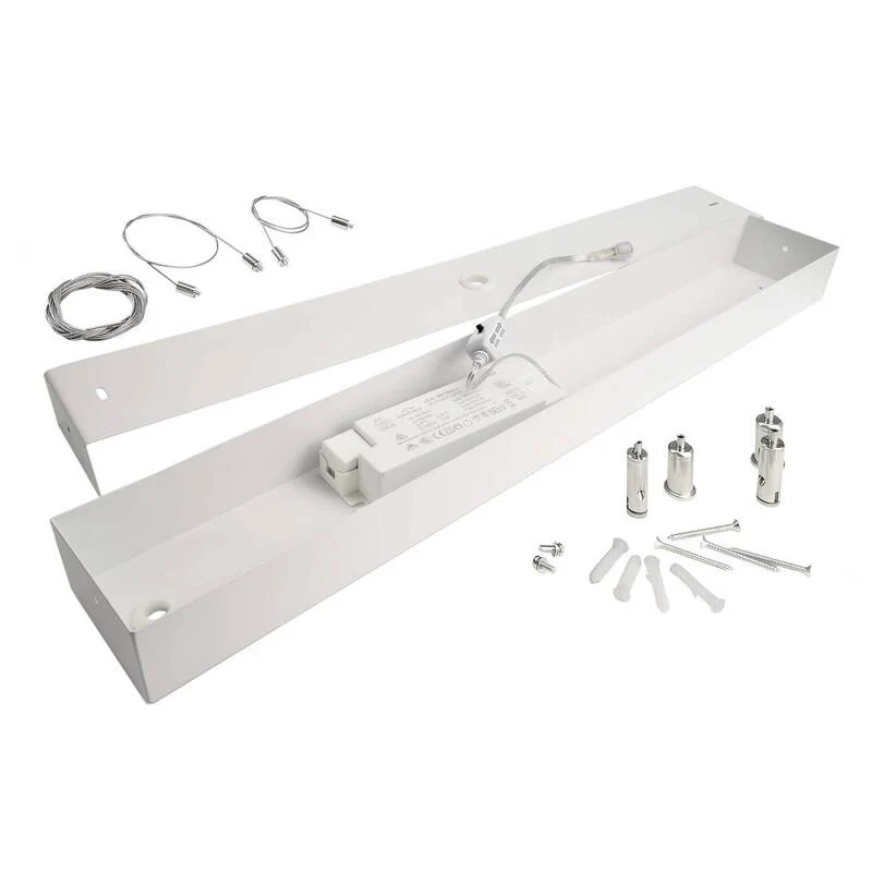 B-Ware Deko-Light Pendelleuchte Hängeleuchte LED weiß eckig Dip-Switch dimmbar694