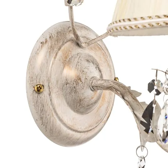B-Ware Euluna Wandleuchte Karen Wandlampe Wandlicht Leuchte Lampe einflammig elfenbein