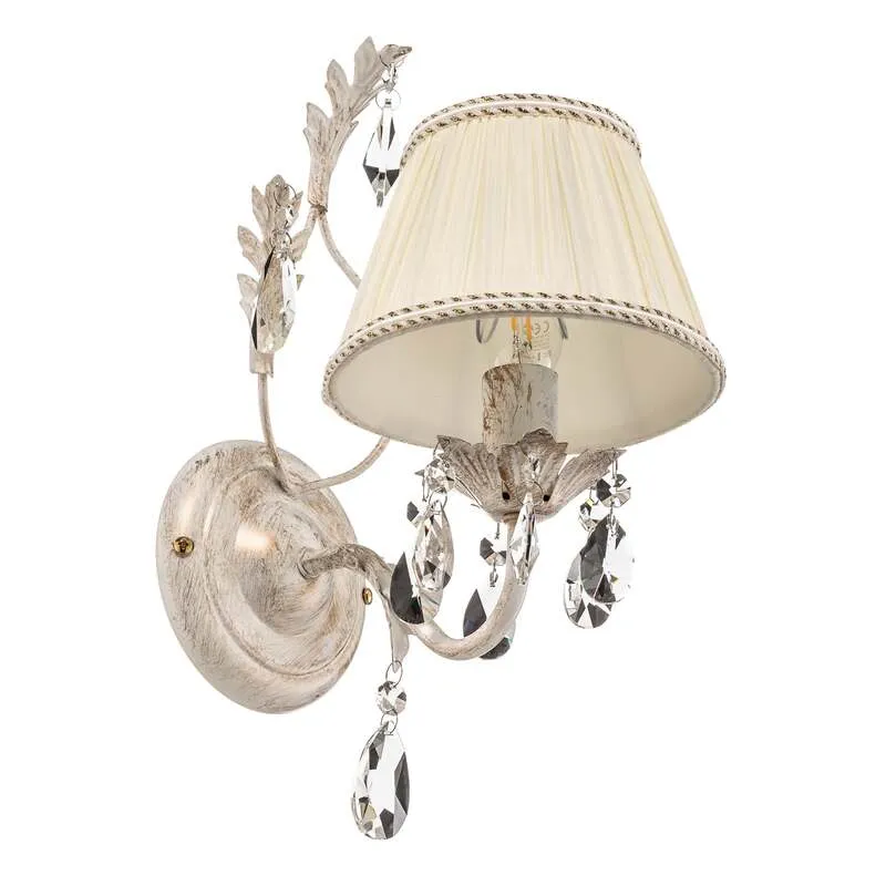B-Ware Euluna Wandleuchte Karen Wandlampe Wandlicht Leuchte Lampe einflammig elfenbein
