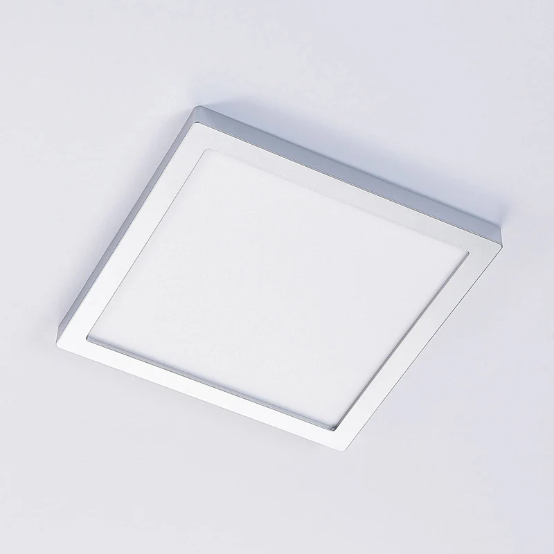 B-Ware Arcchio Deckenleuchte Lampe LED silber Solvie Leuchte eckig 30 x 30 cm Kunststof