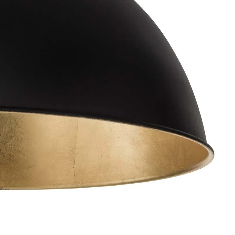 B-Ware Lindby Stehleuchte Jonera LED Bogenlampe Lampe schwarz gold 185cm Höhe 45cm