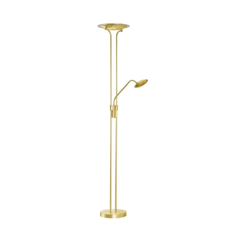 B-Ware FISCHER & HONSEL Stehlampe Standleuchte LED messing Leselampe dimmer cct