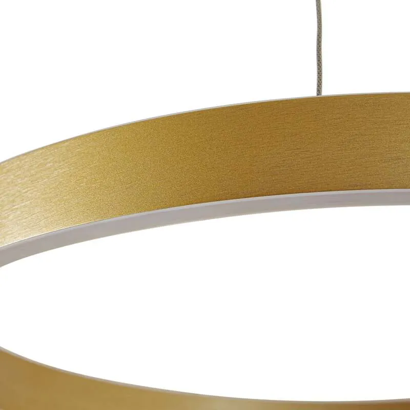 B-Ware Lucande Hängeleuchte Pendelleuchte Yonam LED dimmbar gold CCT 1-flg Ø60cm 6800lm