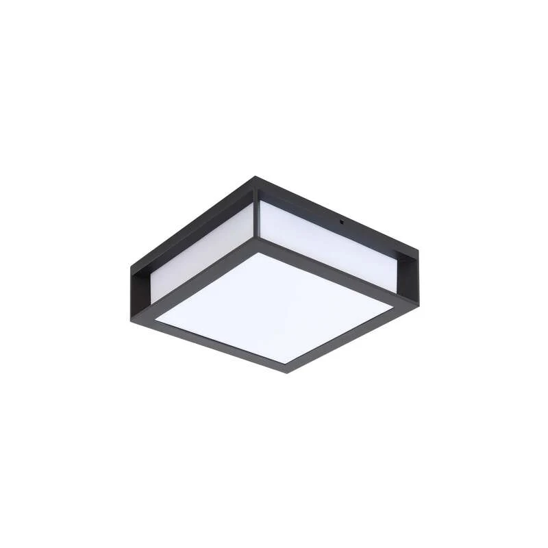 B-Ware Lindby Außenwandleuchte Sivana LED Wandleuchte Gartenlampe dimmbar schwarz 26 cm