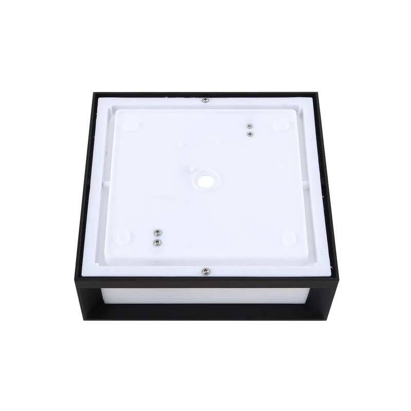 B-Ware Lindby Außenwandleuchte Sivana LED Wandleuchte Gartenlampe dimmbar schwarz 26 cm