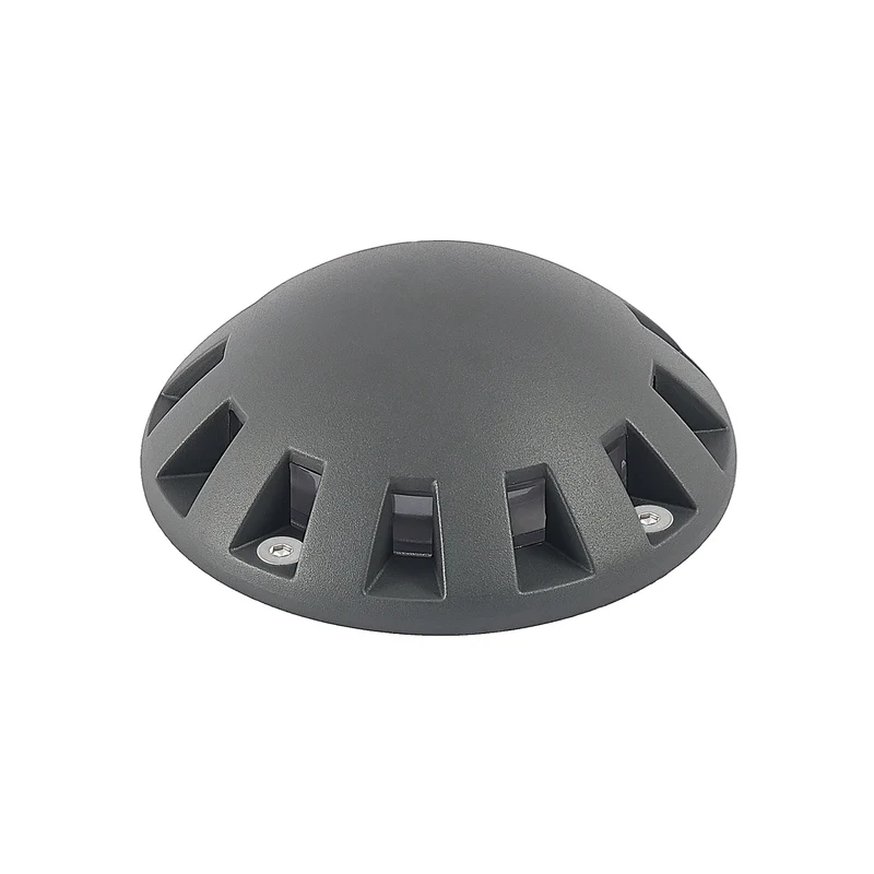 B-Ware Lindby LED-Bodenstrahler Emiro Gartenleuchte Außenleuchte dunkelgrau IP67 15cm