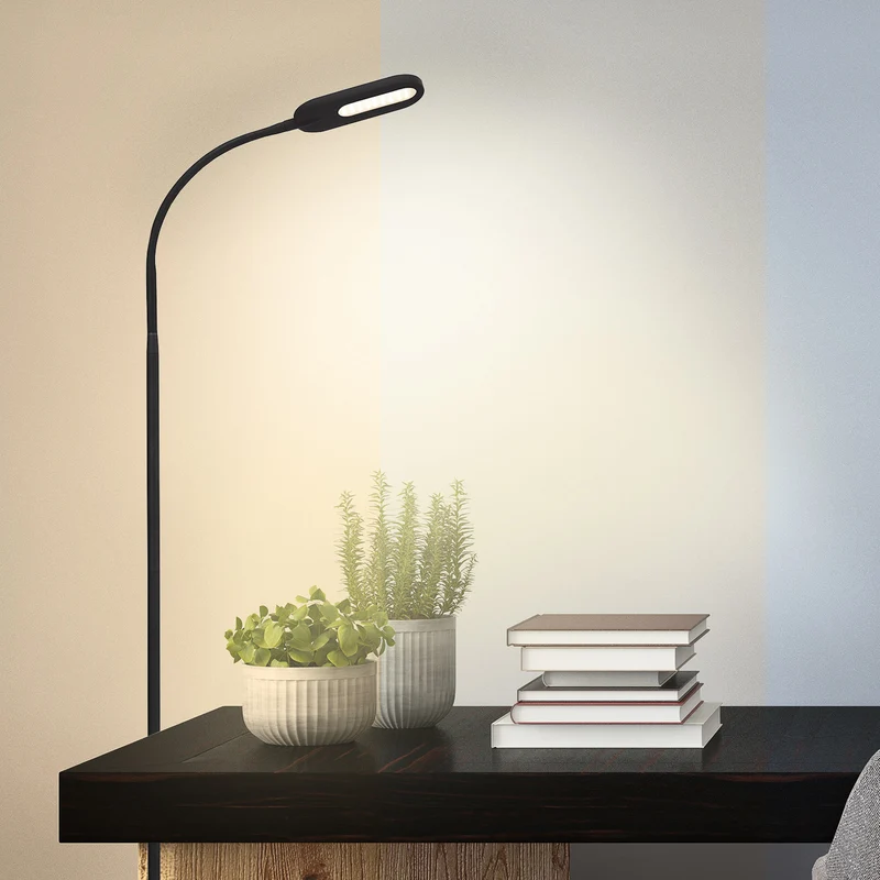 B-Ware Briloner Stehleuchte dimmbar Office Step LED Lampe schwarz 158,6cm drehbar