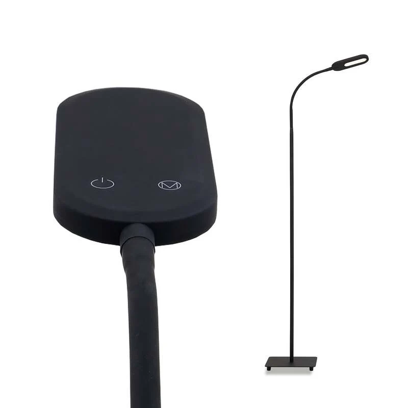 B-Ware Briloner Stehleuchte dimmbar Office Step LED Lampe schwarz 158,6cm drehbar