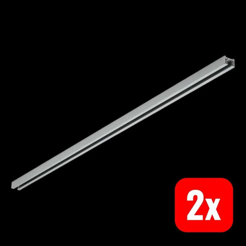 B-Ware TRIO LIGHTING 2-Phasen-Schiene DUOline LED Schienensystem titan 100cm IP20