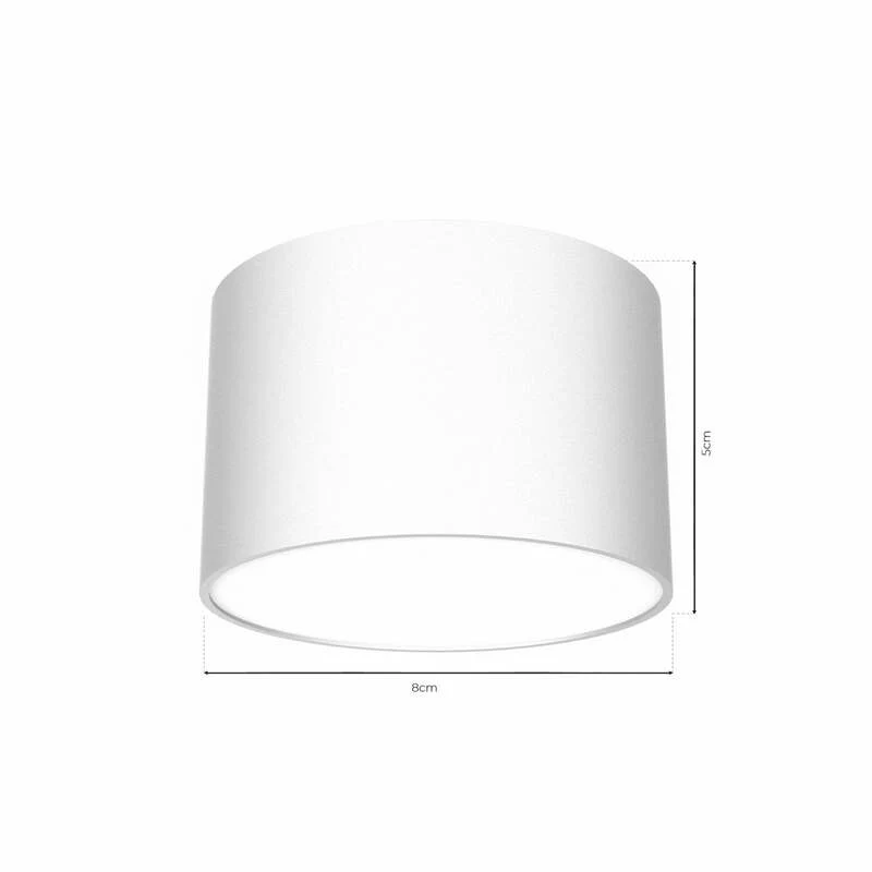B-Ware Deckenleuchte Cloudy einflammig LED dimmbar Lampe Leuchte weiß 8cm Ø 5cm