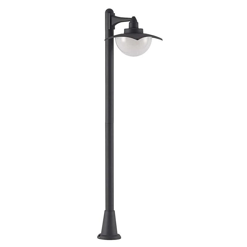 B-Ware Lindby Wegeleuchte Gartenleuchte Elinda LED dimmbar dunkelgrau 110cm IP44