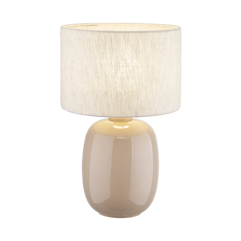 B-Ware TK-Lighting Tischleuchte Melody LED Lampe Leuchte sand 48cm Höhe E27 30cm