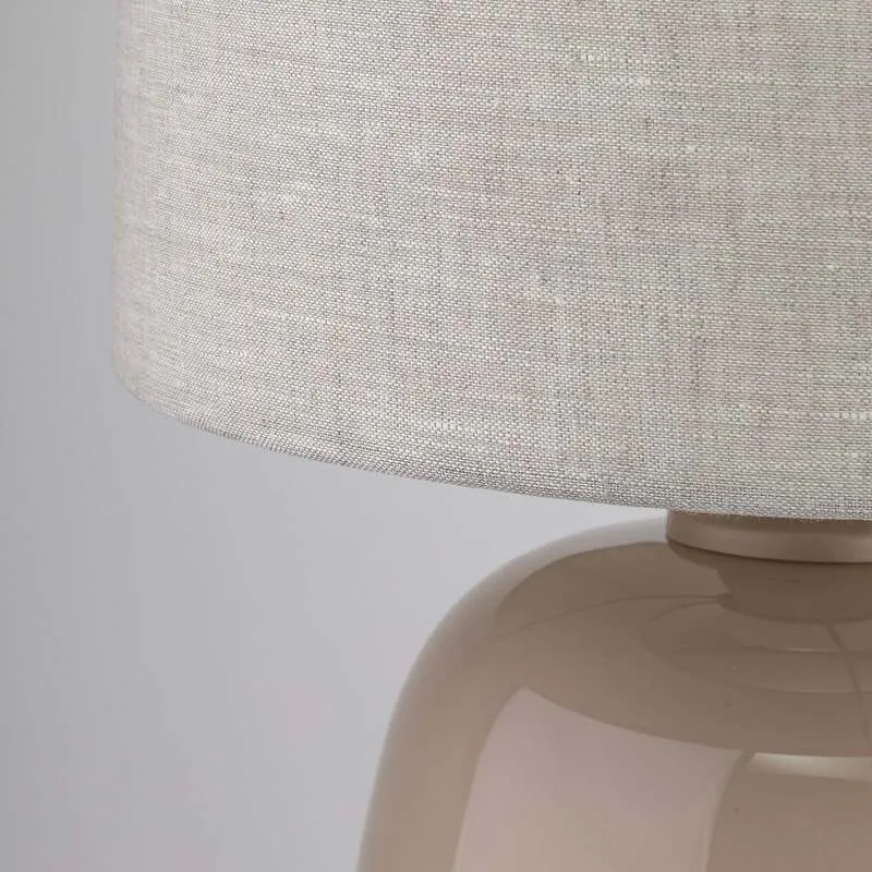 B-Ware TK-Lighting Tischleuchte Melody LED Lampe Leuchte sand 48cm Höhe E27 30cm