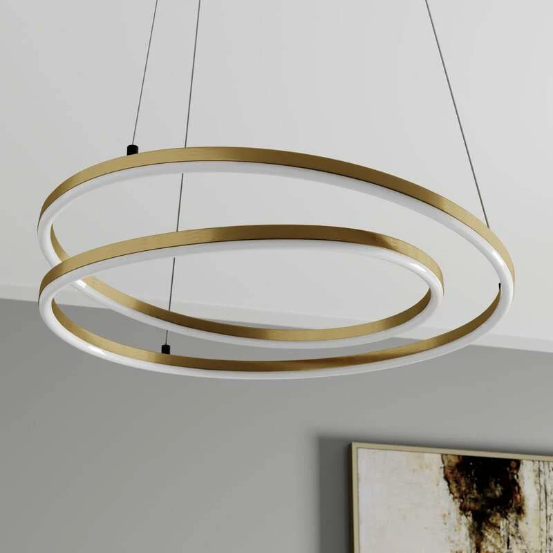 B-Ware Lindby Pendelleuchte Hängelampe LED messing dimmbar Leuchte Lampe warmweiß