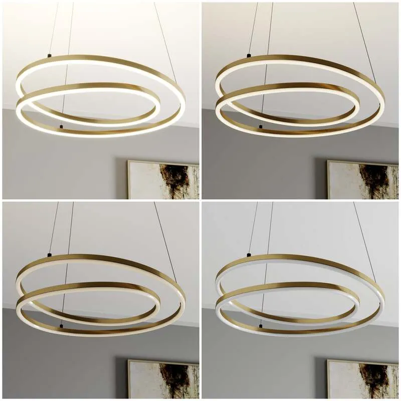 B-Ware Lindby Pendelleuchte Hängelampe LED messing dimmbar Leuchte Lampe warmweiß