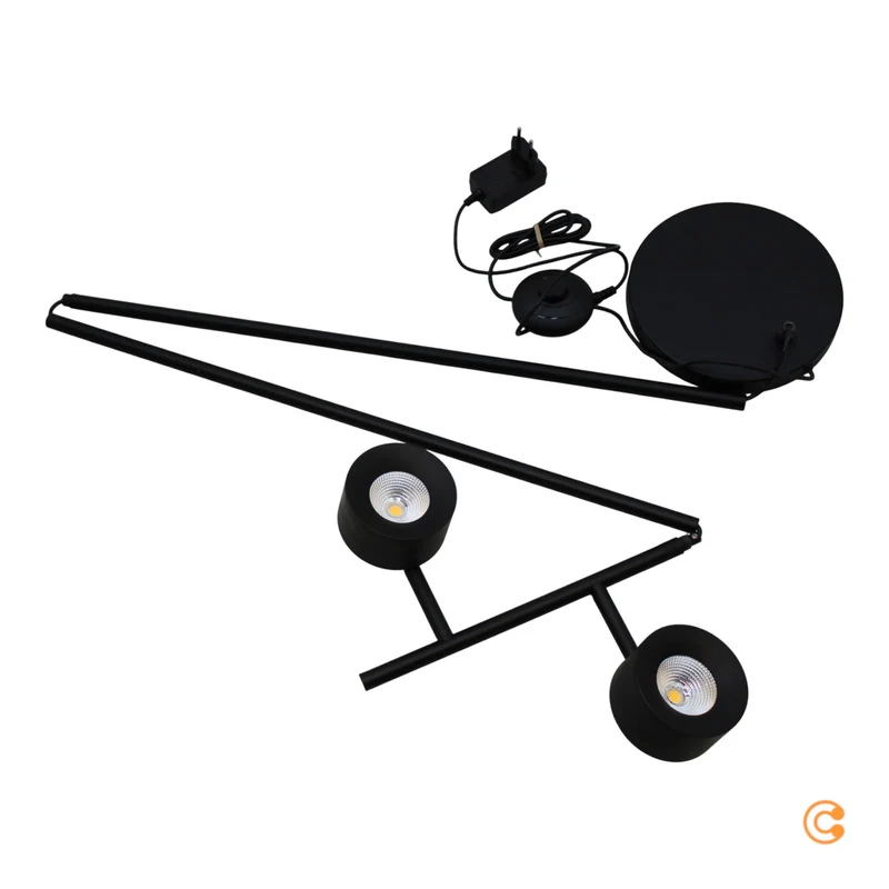 B-Ware Paulmann Stehleuchte Stehlampe LED schwarz Dimmer warmweiß Metall Kunststoff