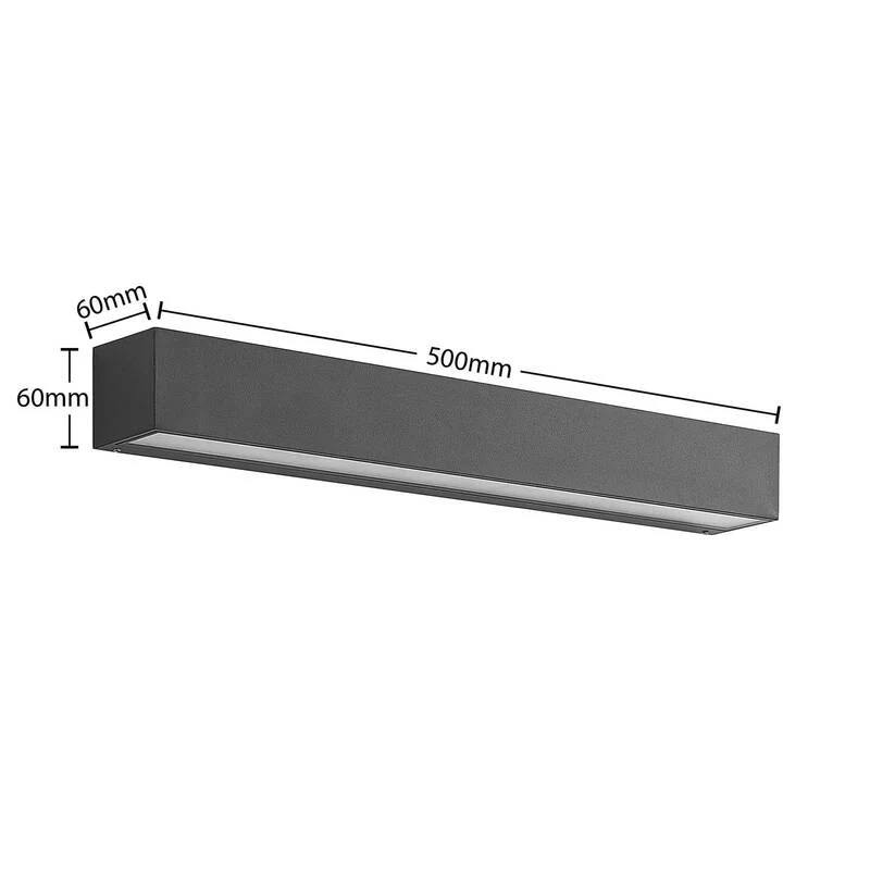B-Ware Lucande Lengo Led Wandleuchte Gartenleuchte Außenwandleuchte Dekolampe Led Gr180