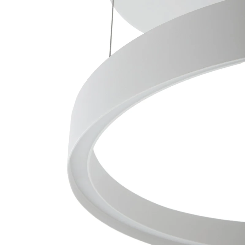 B-Ware Lucande LED Hängeleuchte Pendelleuchte Philine Deckenlampe 60 cm weiß Eisen