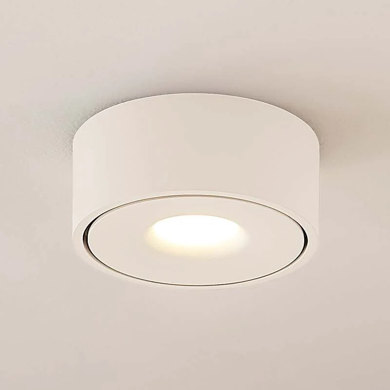 B-Ware Arcchio Deckenlampe LED Leuchte Rotari dimmbar warmweiß Ø12cm Aluminium weiß