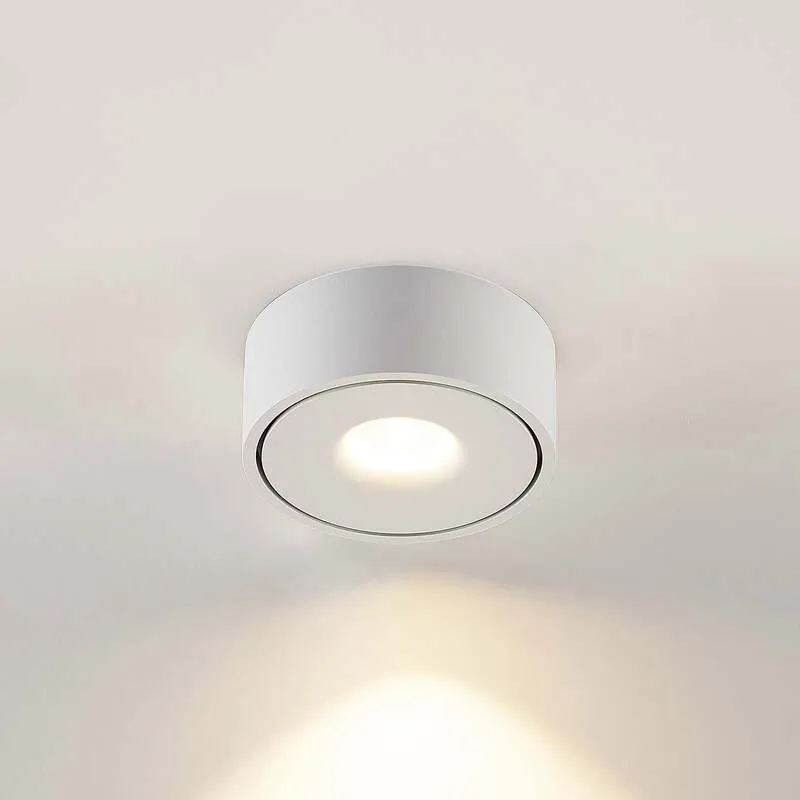 B-Ware Arcchio Deckenlampe LED Leuchte Rotari dimmbar warmweiß Ø12cm Aluminium weiß